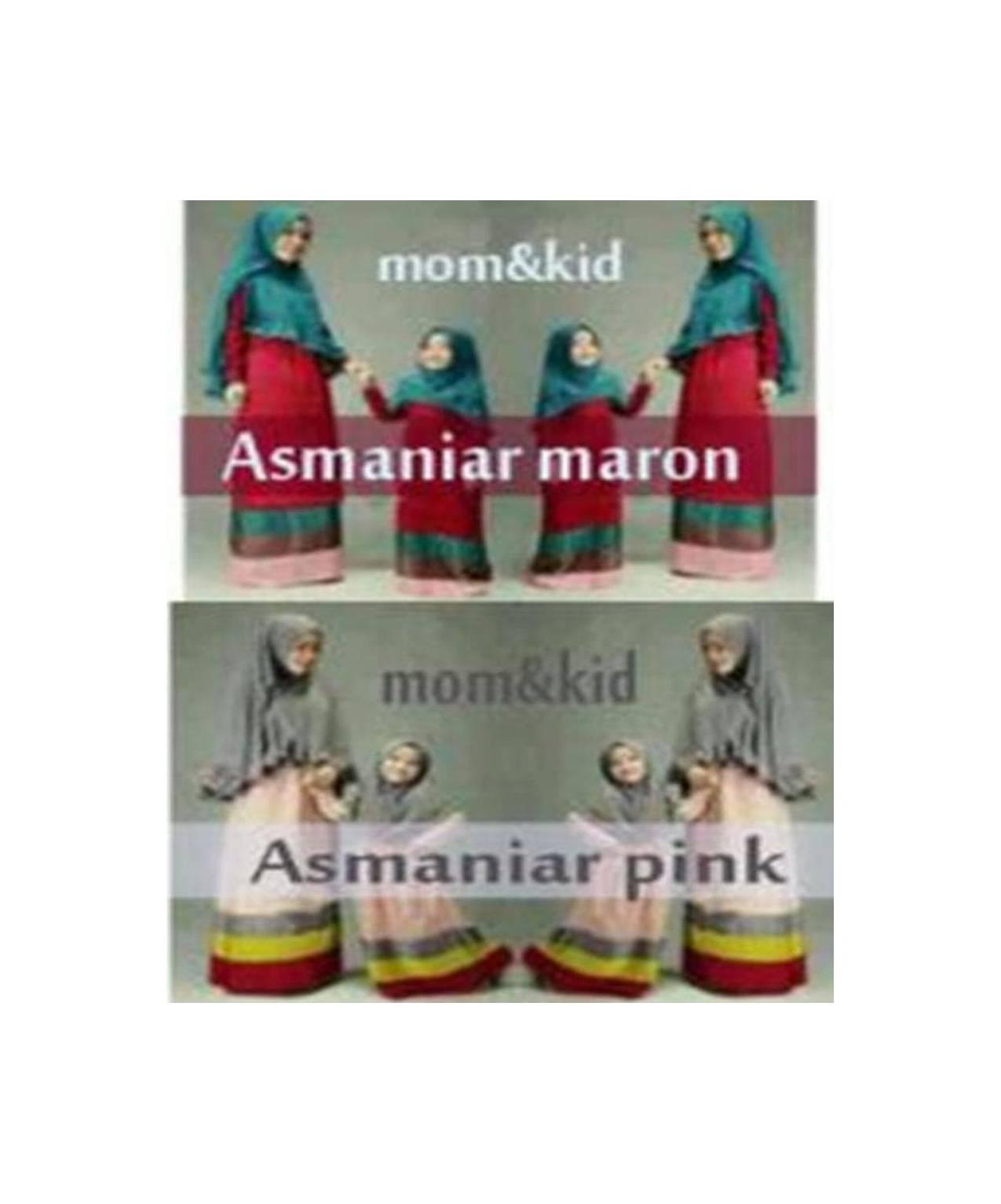 128 BUSANA MUSLIM (MOSLEM WEARS) BAJU KEMBARAN IBU ANAK ASMANIAR, MAXI