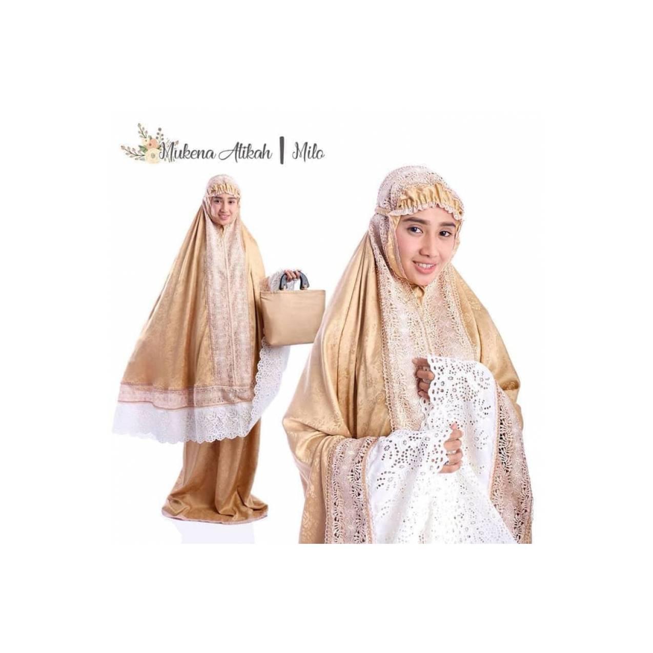 mukena terbaru mukena lebran mewah Mukena Dewasa Atiqah