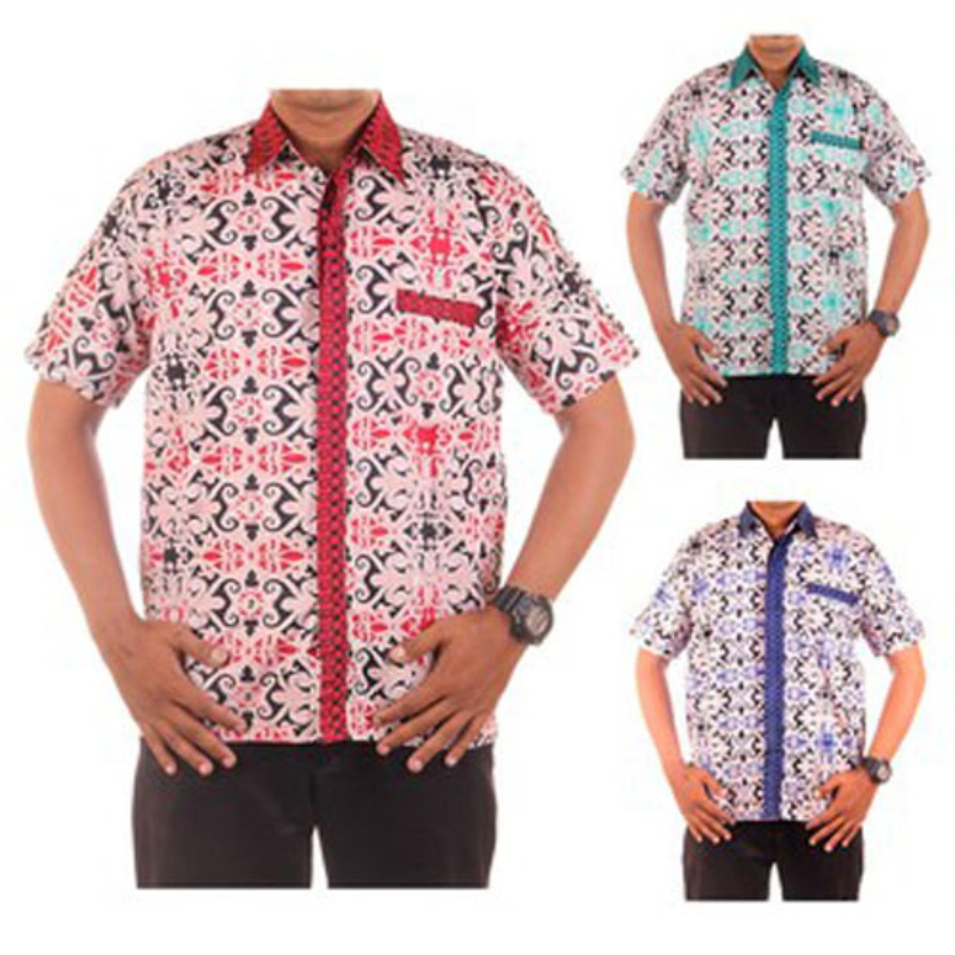 Kemeja Hem Batik Atok- Motif Papua - Bisa Seragam
