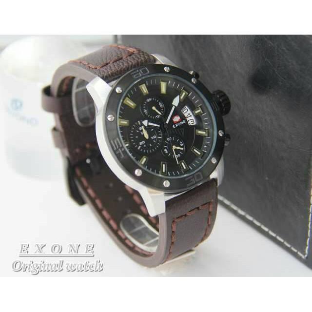 Jam Tangan Pria Merk Exone Original Type : 3681 Baterai