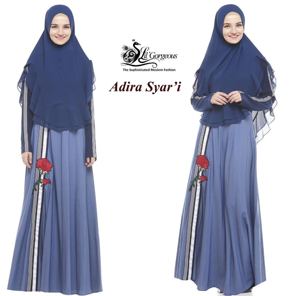 Adira Syar'i (Set Dress+Khimar) By Lil Gorgeus (ORIGINAL)