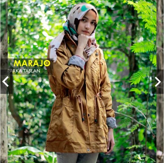 Jaket Parka Taslan Anti Air Premium Wanita Bahan Parasut Lembut Outer Hoodie Musim Hujan Waterproof