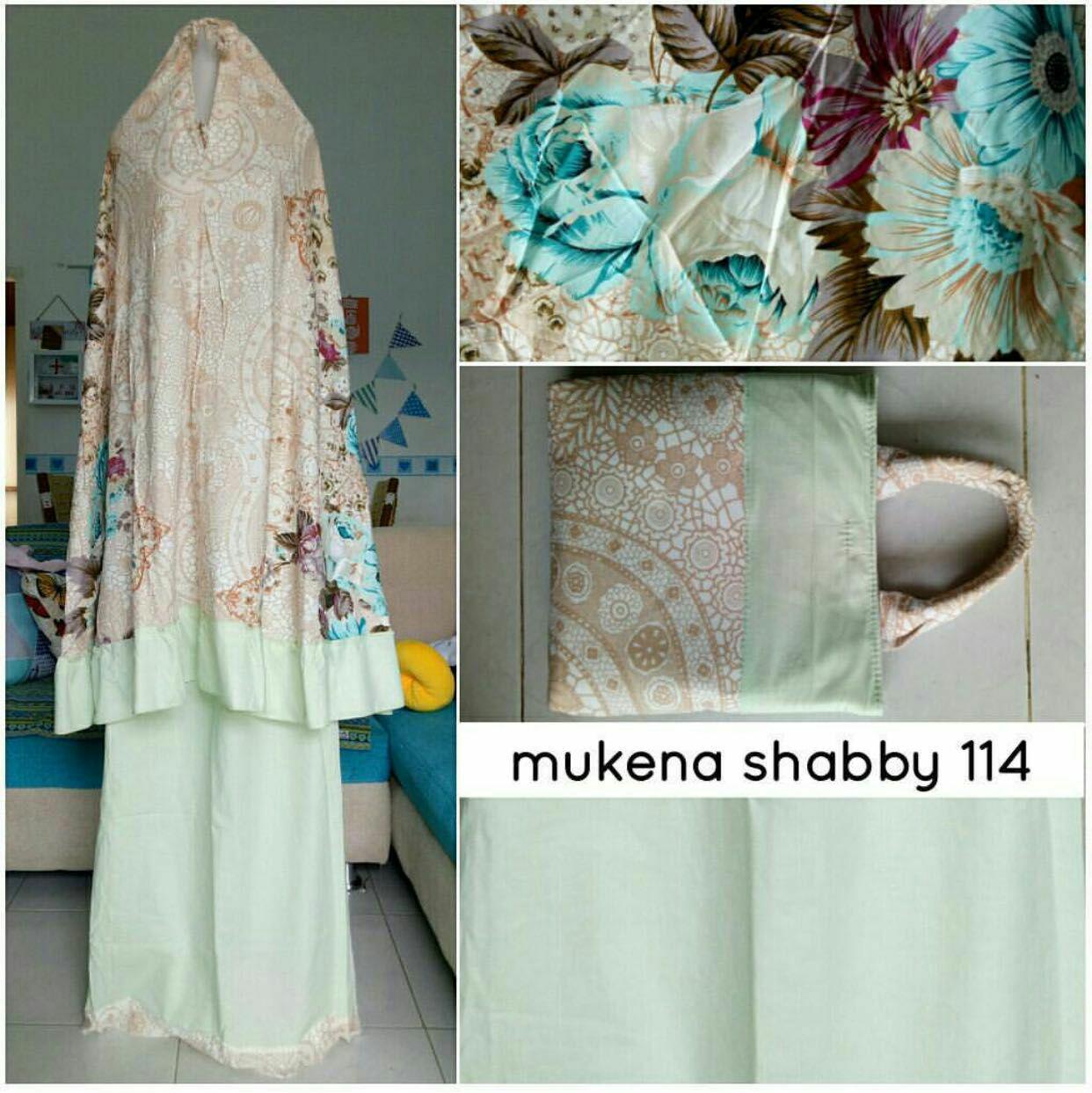 IZZAT Mukenah Shabby Chic katun jepang asli trend 2018 - Adem dan tidak menerawang