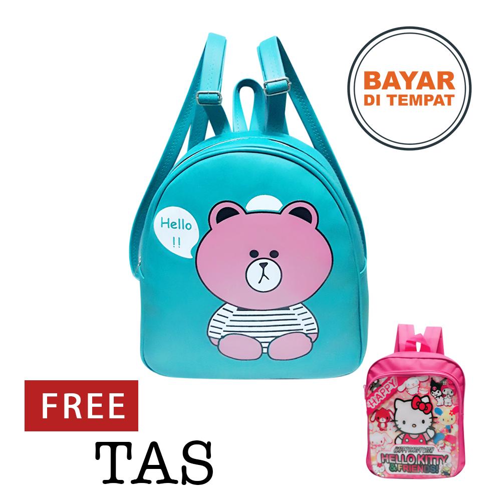 Amelia Olshop - Promo Tas Ransel Los Line / Tas wanita Beli 1 Gratis 1 Tas sekolah Anak