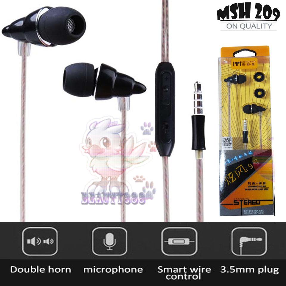 MSH 209 Universal 2 fungsi Earphone Candy Aromatic Headset untuk Android Handsfree general untuk oppo / earphone for Lenovo / earphone for samsung / earphone untuk xiaomi / earphone untuk asus / Headset Untuk PC Laptop Komputer