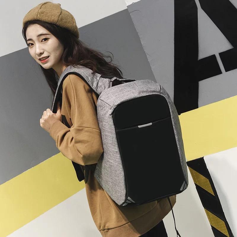 Tas Ransel Key Bag Anti Theft Outdoor Dailypack Laptop Bobby Backpack -1504-14ZV Tas Pria Tas Kerja Tas Fashion Pria FREE USB PORT+CABLE