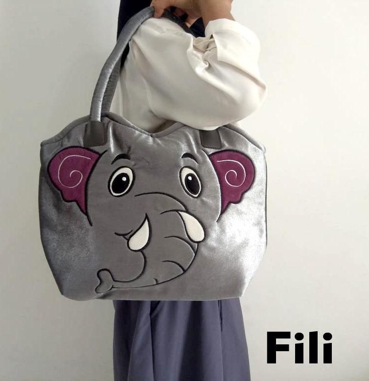 Tas Bahu Wanita Tas Wanita Lucu Tote Bag Kabizaku Fili, Tas Wanita Murah