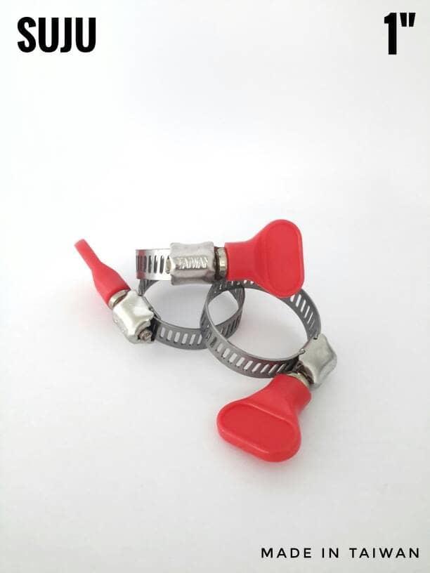 klem selang gas elpiji stainless/ hose clam asli taiwan ukuran 1