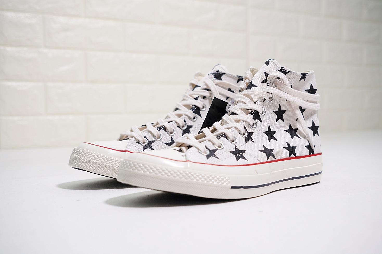 Produk Baru Asli Pria dan Wanita Sepatu Kets Converse Unisex Sepatu Datar Sepatu Kanvas Modis