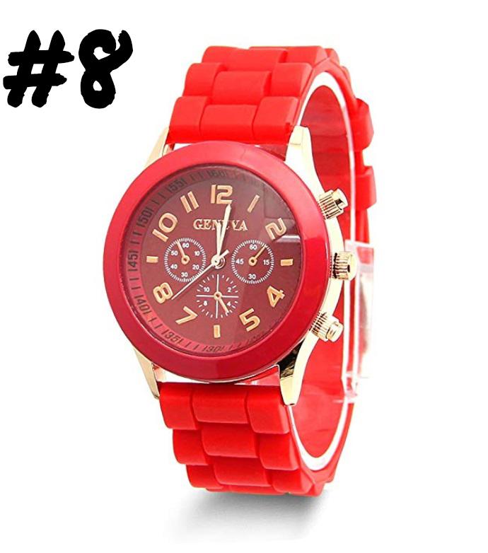 Jam Tangan Geneva Silicone Jelly Wrist Watch Rubber Korea Fashion