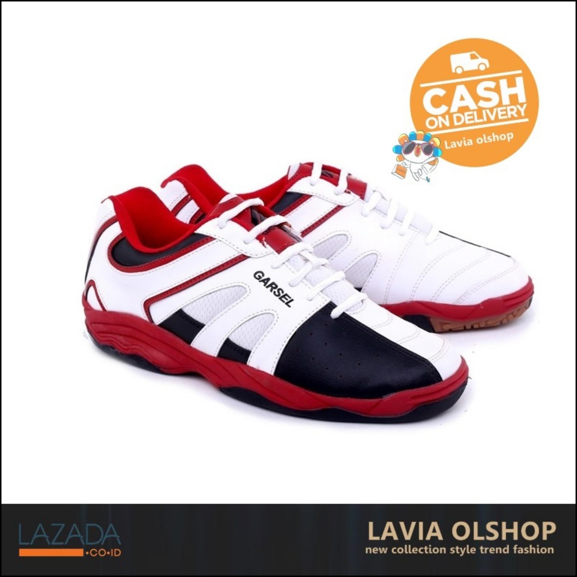 Shoes Sepatu Badminton Pria Keren Dan Modis Model Terbaru TMI 7759 - Putih