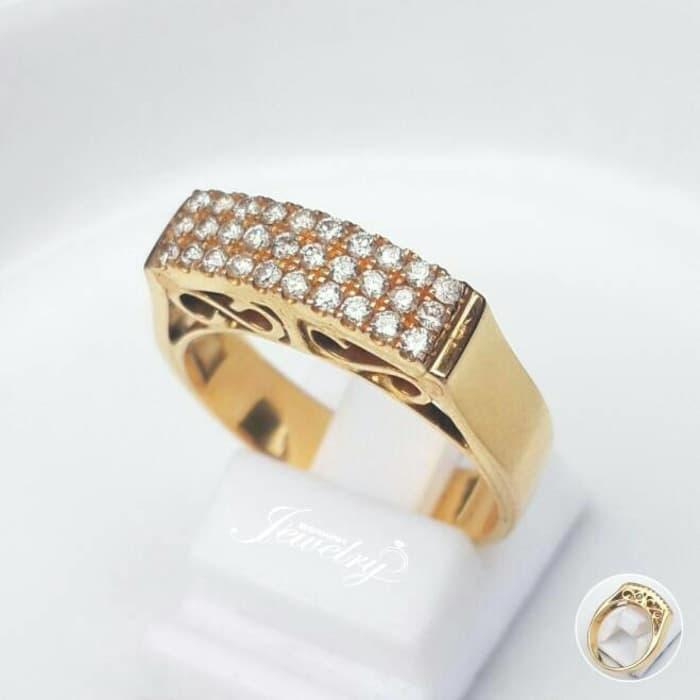 NEW PROMO Cincin Emas Kuning Berlian Eropa Natural Diamond