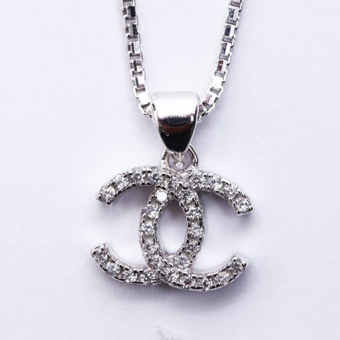 Kalung Perak EMAS PUTIH ASLI KOREA - WG 389 (Garansi 6 Bulan)
