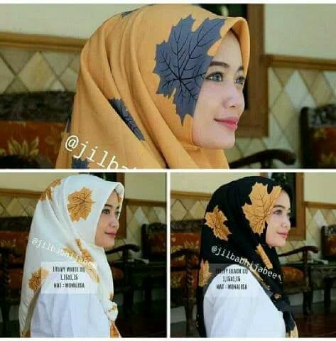 Kerudung Segiempat Hijab Remaja/Jilbab Pasmina Maple Terbaru