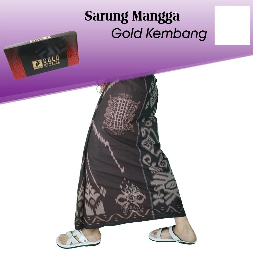 Sarung Mangga Gold Kembang Sarung Tenun