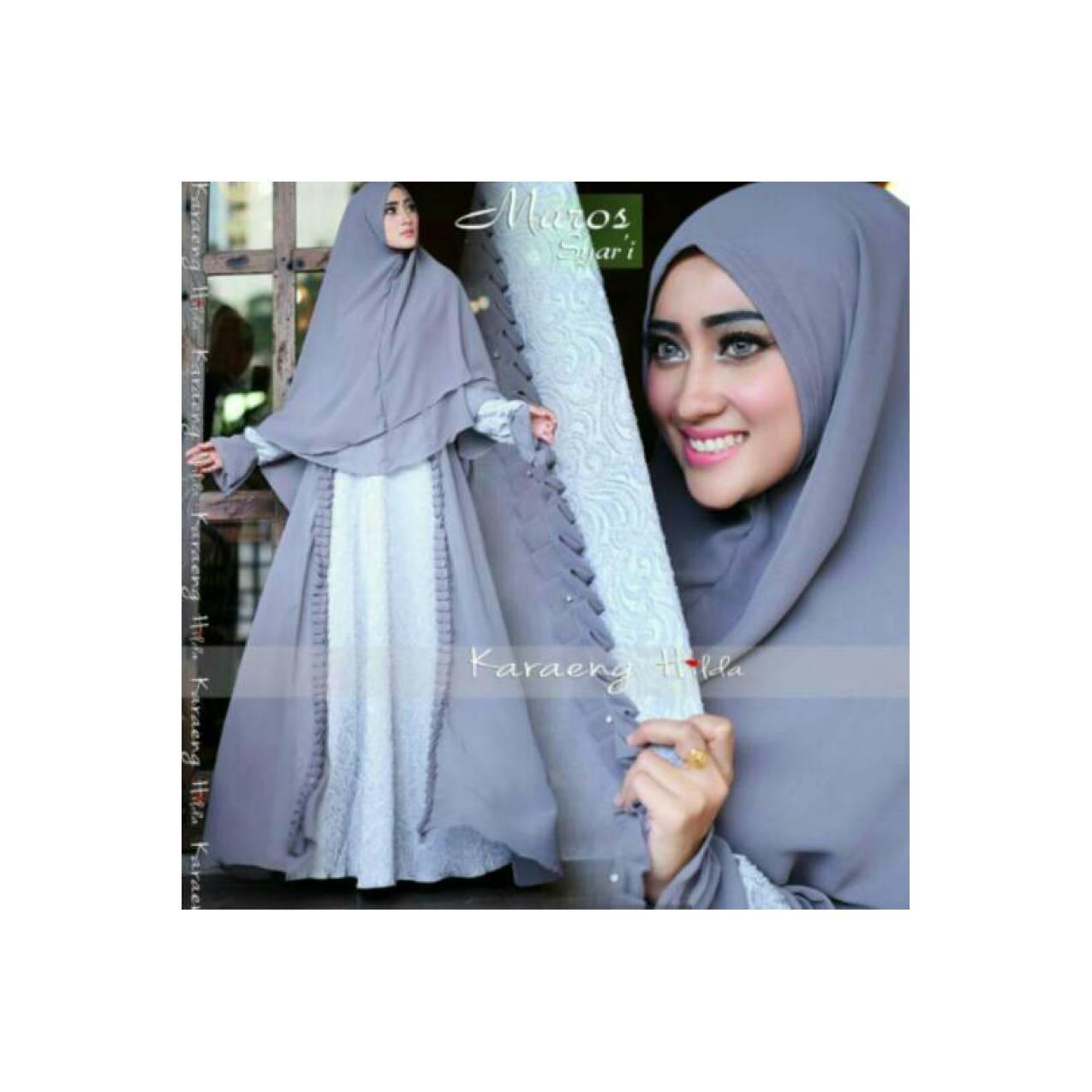 Gamis Syari Maros Syar'i by Karaeng Hilda