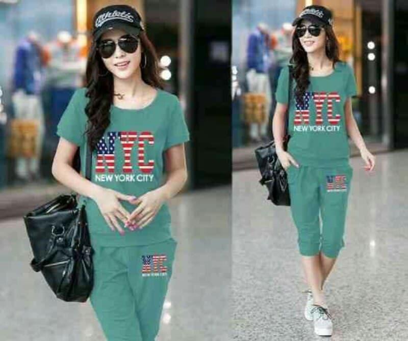 SUNSHINE COUPLE-STELAN WANITA NYC (ATASAN+CELANA)-ADA 5 WARNA / FASHION WANITA / STELAN SANTAI / PAKAIAN WANITA / ATASAN+CELANA