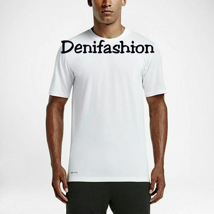 HARGA PROMO!!! KAOS NIKE POLOS PUTIH TIDAK ADA TAG KUALITAS 100% ORIGINAL - B0foOt