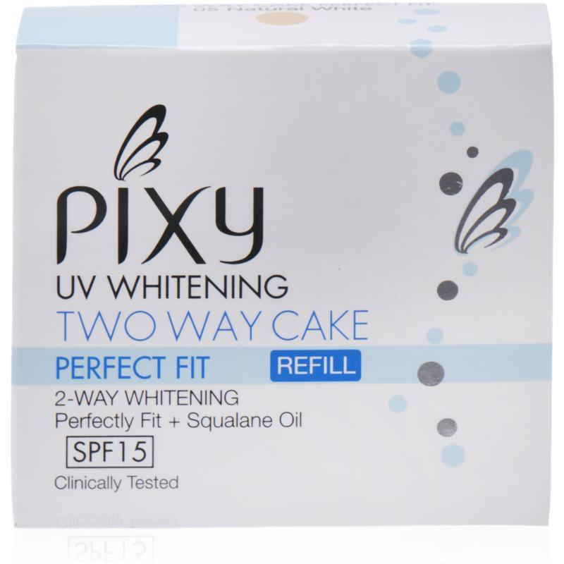 PIXY UV Whitening Two Way Cake Perfect Fit Natural White Refill