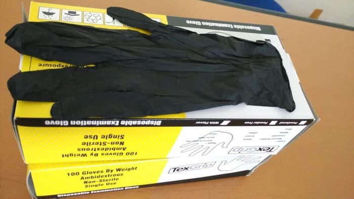 Promo - Glove nitrile hitam sarung tangan nitrile hitam