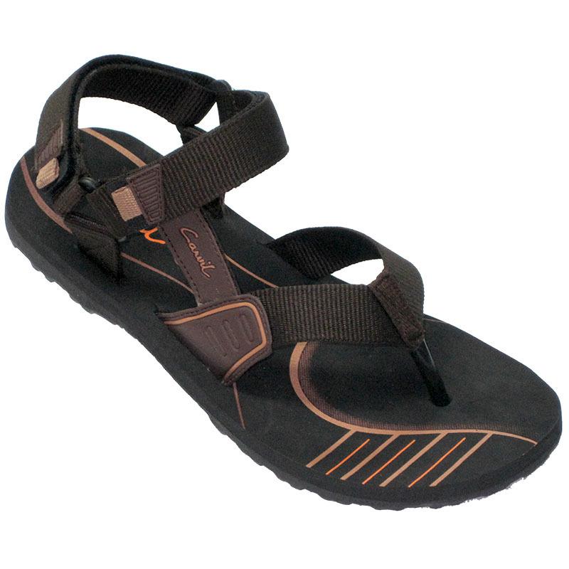 CARVIL - MAN SANDAL GUNUNG EMERSON-GM BLACK-BROWN