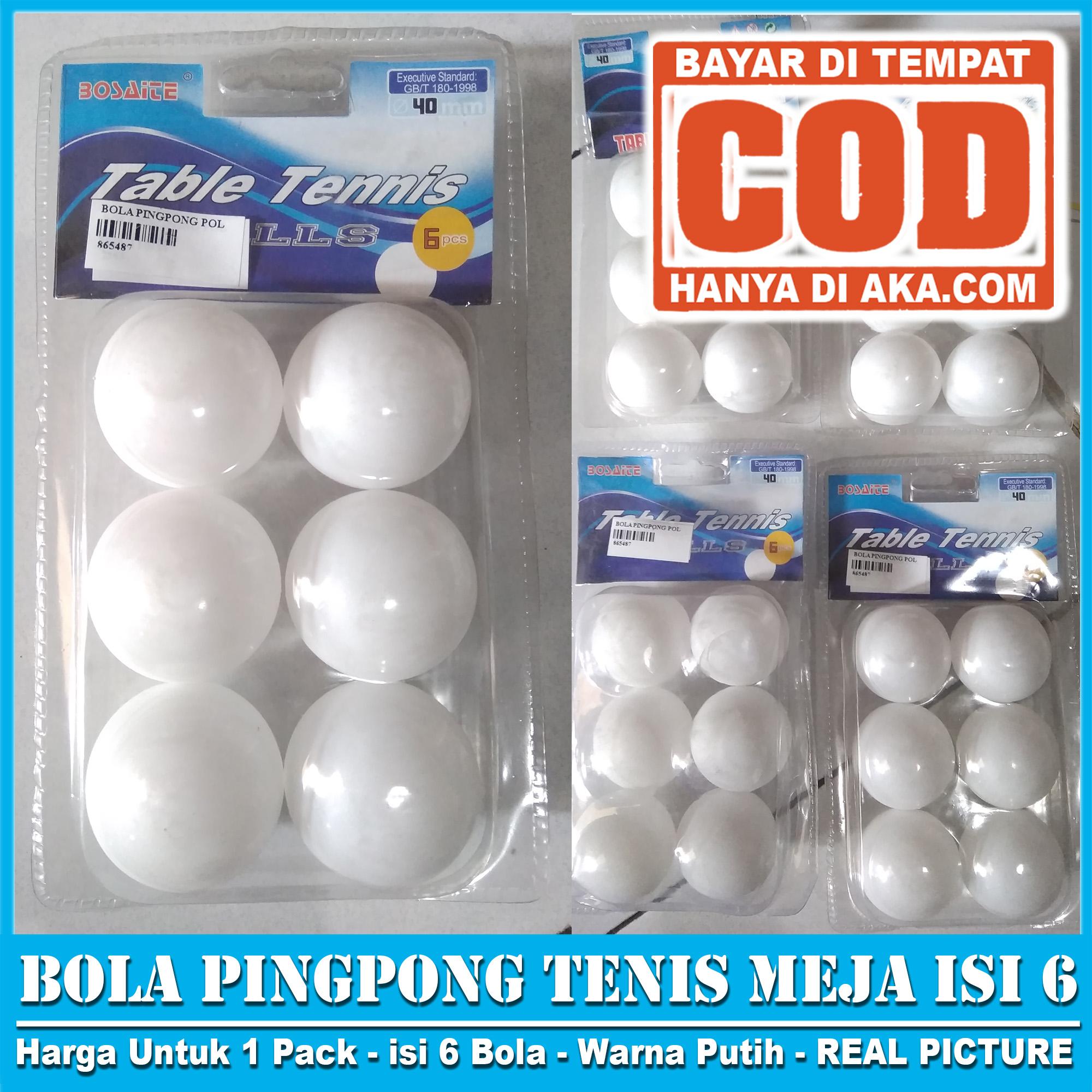 Bola Pingpong / Bola Tenis Meja Isi 6 Bola REAL PICTURE