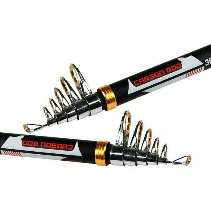 HARGA DISKON!!! Pancingan Mamba Joran Carbon Fiber Sea Fishing Rod 5 Segments 2.4M - 5fP3gZ
