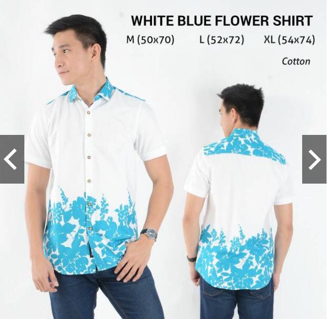 Indonesia Heritage - Kemeja Seragam - Hem Batik Pria Eksklusif - Kado Ultah -Baju Kondangan - Motif Bunga