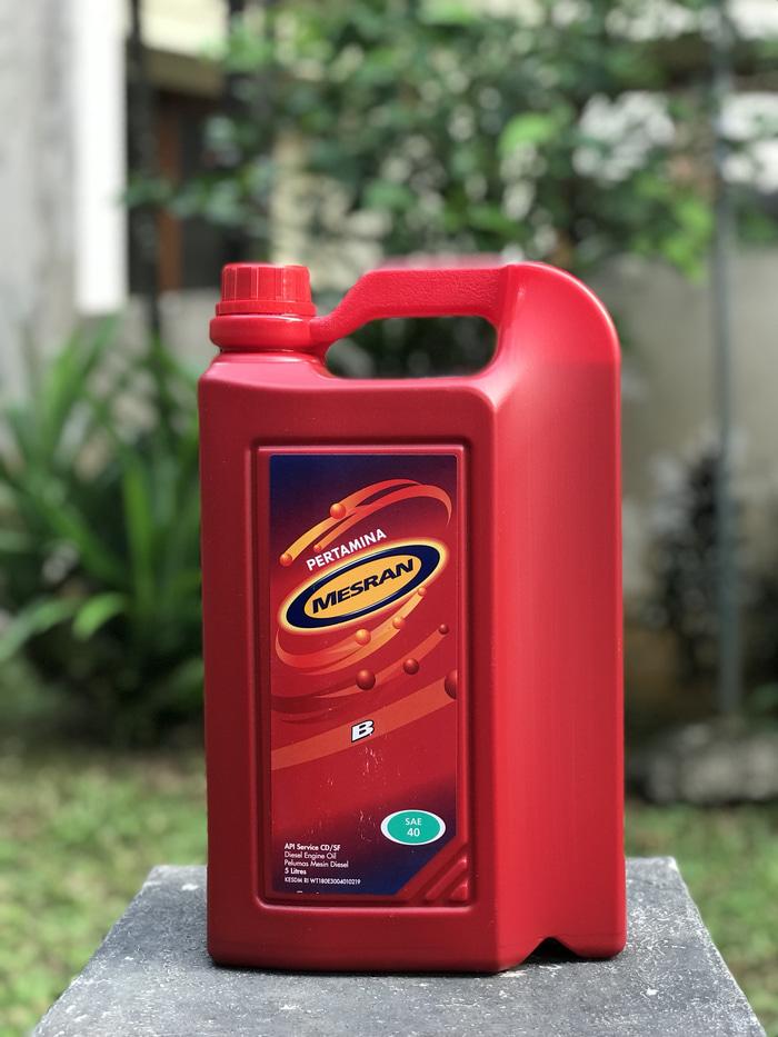 OLI PERTAMINA MESRAN B SAE 40 GALON 5 LITER / AKSESORIS MOTOR / MOBIL / VARIASI / BERKUALITAS / OTO-A3979