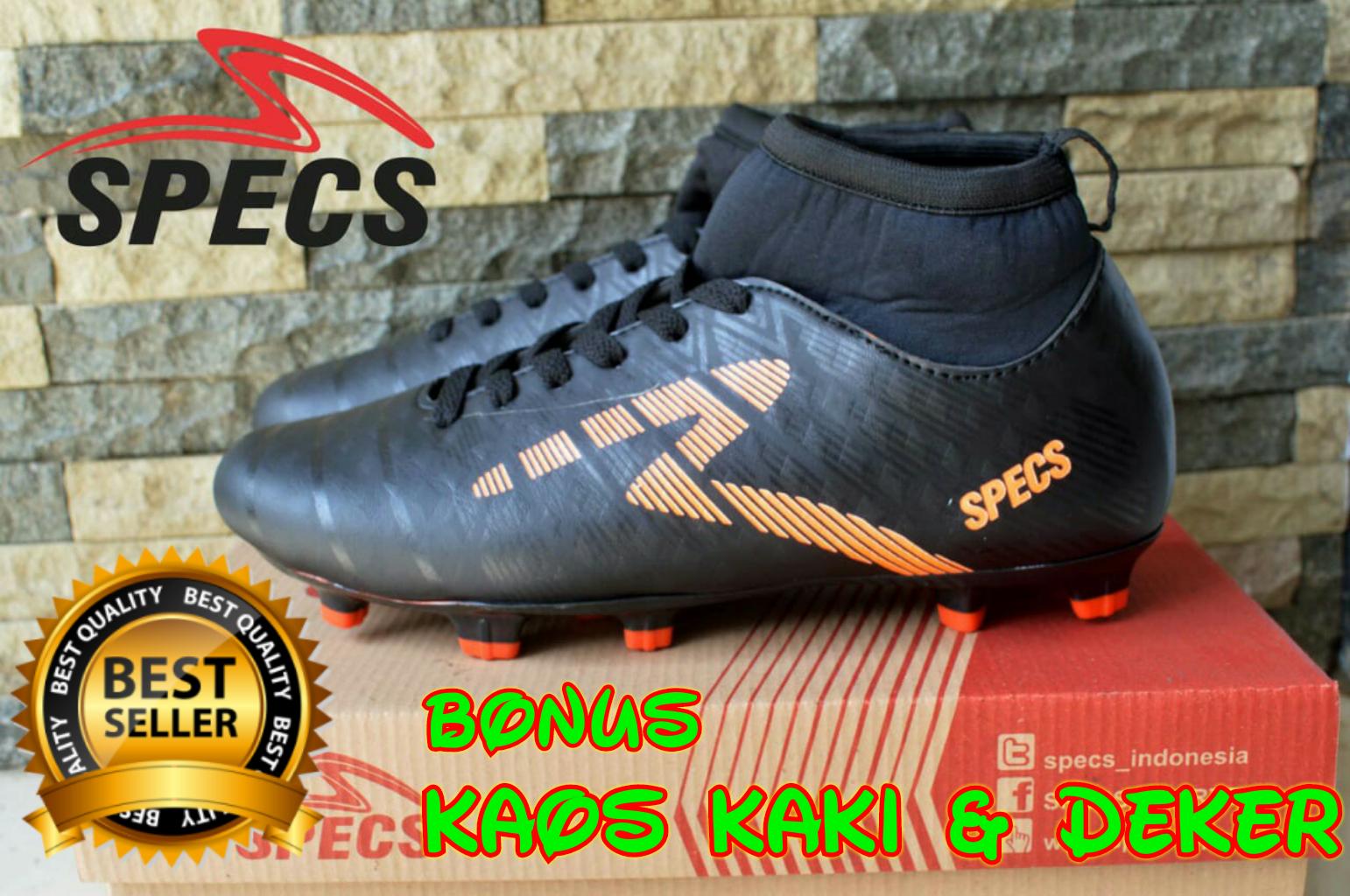 SEPATU SEPAK BOLA SPECS VERTECS HIGH BONUS KAOS KAKI DAN DEKER