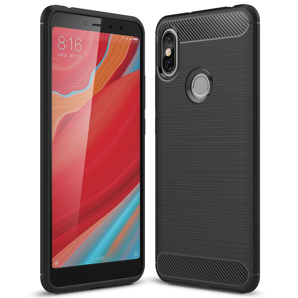 Redmi S2 / Y2 Kasus, RUILEAN Serat Elastis Anti-selip TPU Jatuh Perlindungan Pelindung Pelindung Case Sarung for Xiaomi Redmi S2/Redmi Y2 (As Shown)