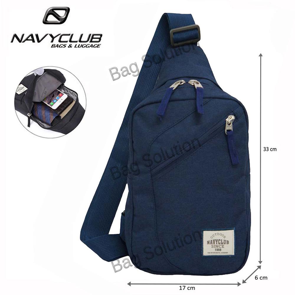 Navy Club Tas Selempang Travel - Tas Punggung Tas Dada Tahan Air - Sling Bag Tas Pria Tas Wanita 5032 - Biru Tua