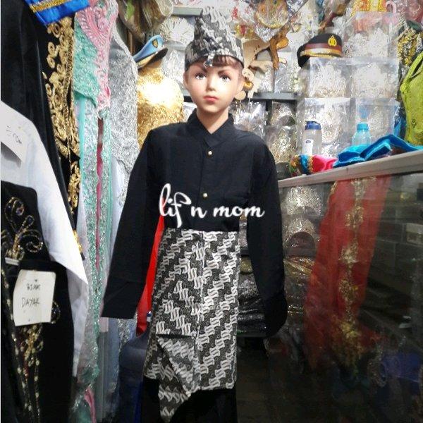 Baju adat sunda anak komplit size L - XL