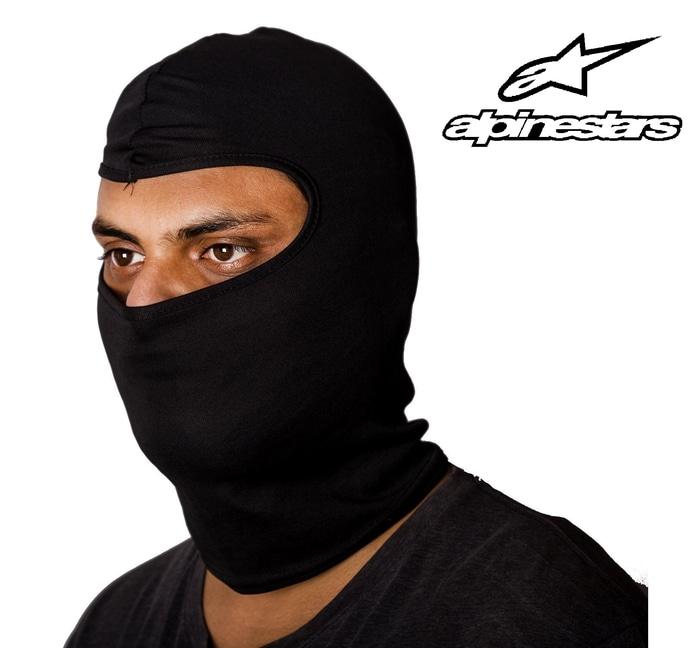 Jual Balaclava Masker Motor Sarung Kepala Helm ninja Alpinestar skull cap - HITAM ALL SIZE