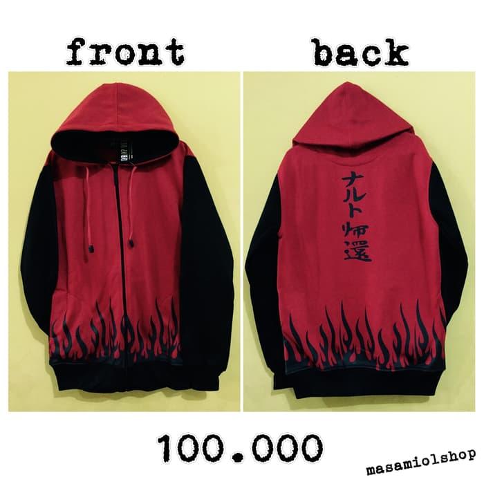 Harga Spesial!! JAKET ANIME NARUTO HOKAGE MERAH - ready stock