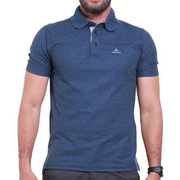 Best Top Seller!! Kaos Eiger Plolo Lengan Pendek Logo Baru - Navy - ready stock