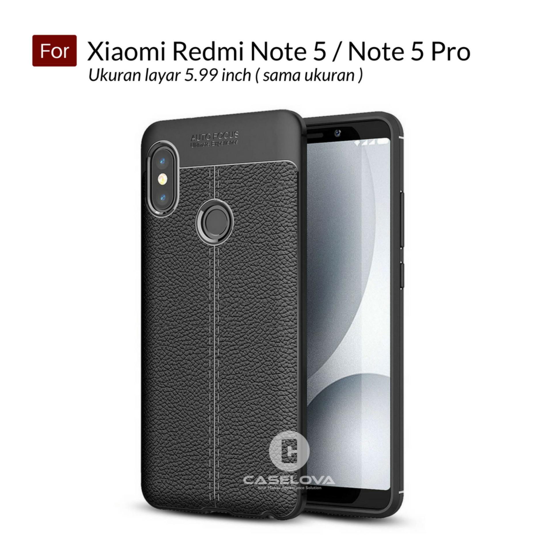 Caselova Ultimate Experience Shockproof Premium Quality Hybrid Case For Xiaomi Redmi Note 5 / Note 5 Pro Layar 5.99 inch ( sama ukuran ) - Black