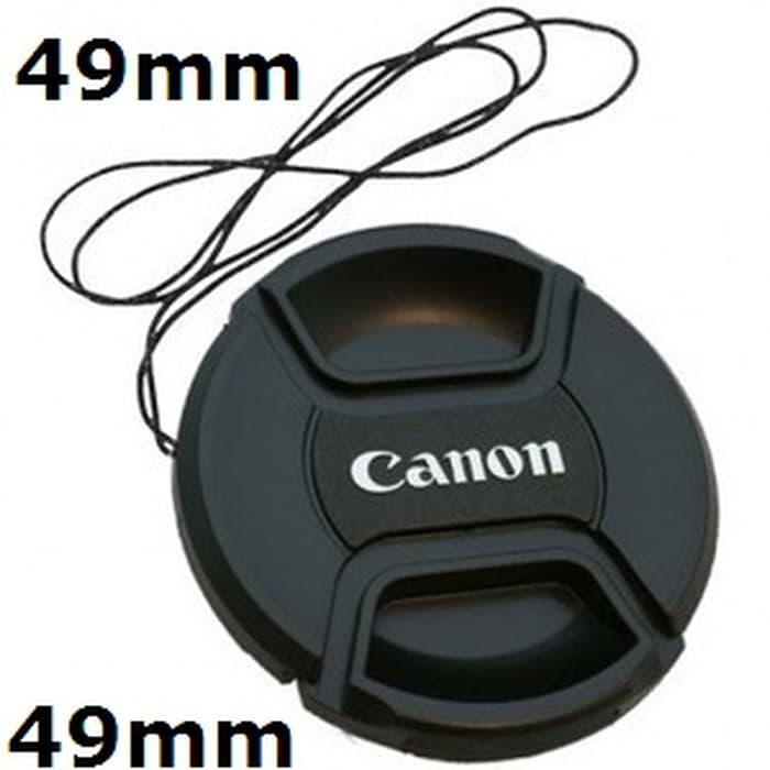 Promo Lens Cap 49mm Canon / Lenscap Tutup Lensa 49 mm Canon Mirrorless original