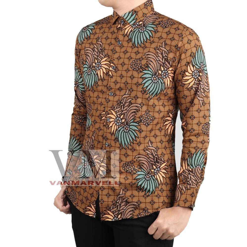 VM Kemeja Batik Casual Slimfit PAnjang - Long Sleeve