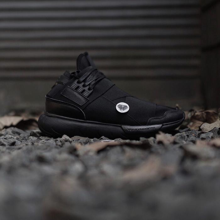 adidas yohji yamamoto y3 qasa high triple black hitam - xaxsYo