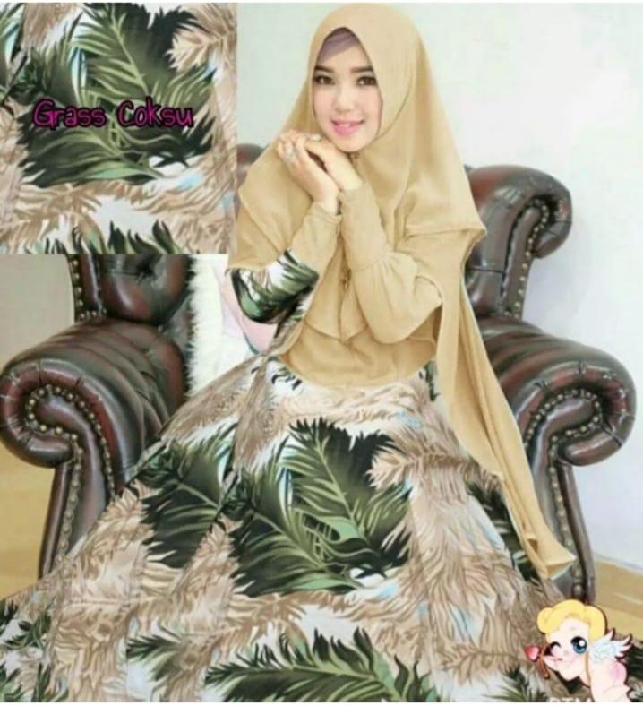YUNA-COD MAXI DRESS BUSUI GAMIS HIJAB SYARI MUSLIMAH TRENDY MAXI FASHION REMAJA BAJU MUSLIM WANITA MONALISA AUFRA