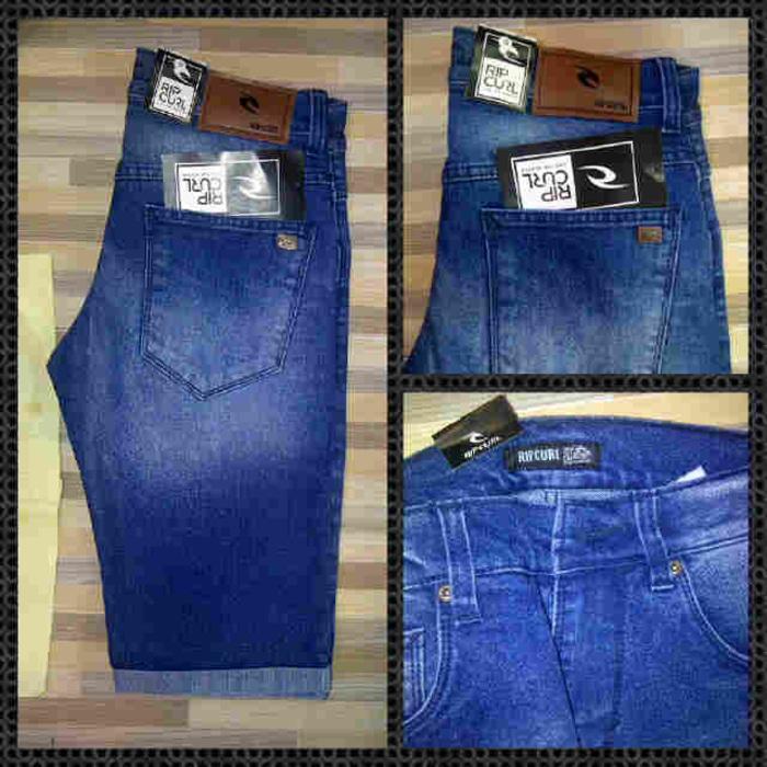 Celana Pendek Pria Jeans Biru 