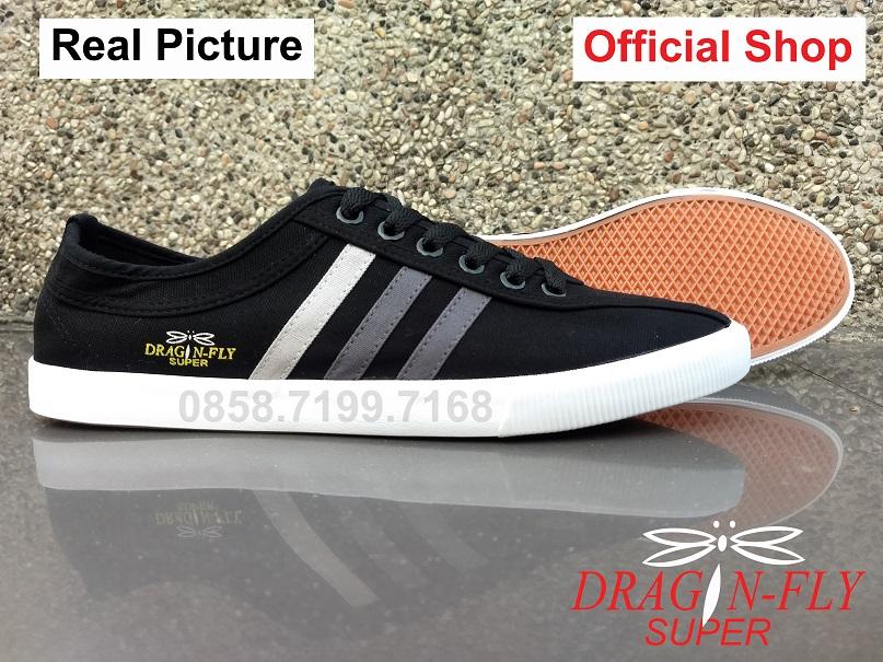 Sepatu Dragonfly Capung Legendaris Vintage White Canvas Sneakers Sport Import Original Not Kodachi Neo Dragonfly Super Black Edition