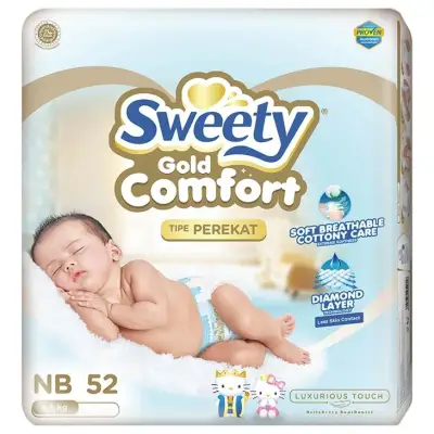 Sweety Comfort Gold NB52 Perekat Popok Bayi