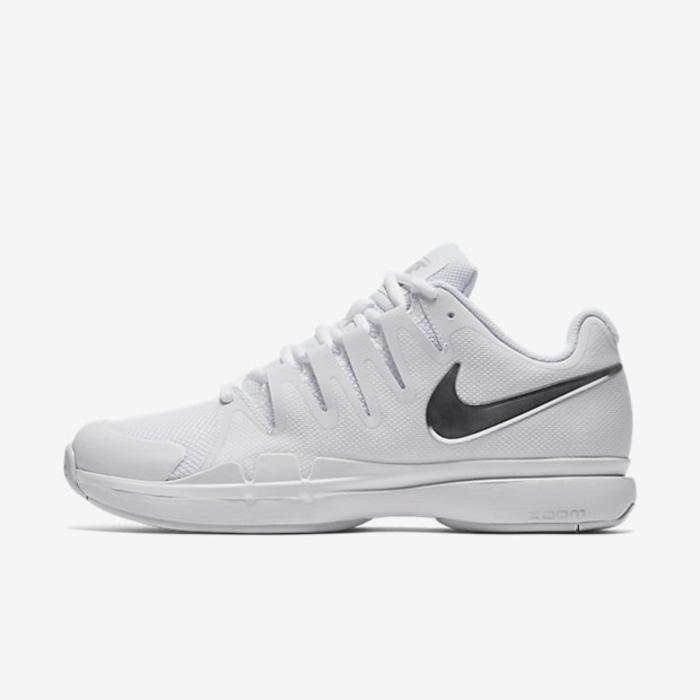 Sepatu Tenis Nike Zoom Vapor 9.5 Tour - White/Metalic Silver Original