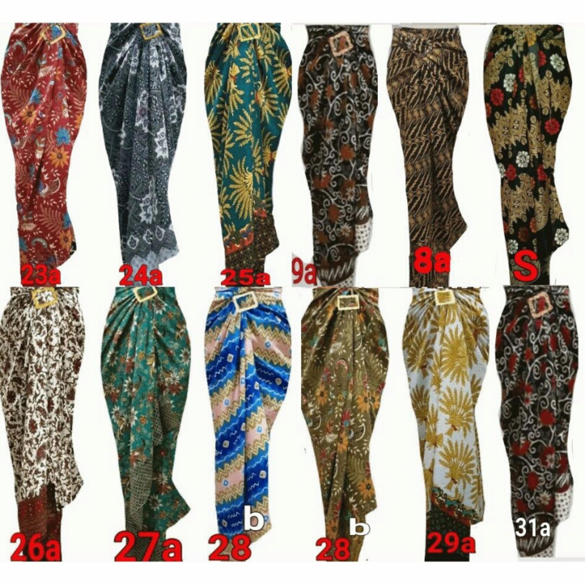 Ancool Mall - Rok Batik Lilit / Wrapped A Line /  Long Skirt fit / Rok Lilit Songket Batik , ukuran bisa dipakai sampai XXXL, Real Photo