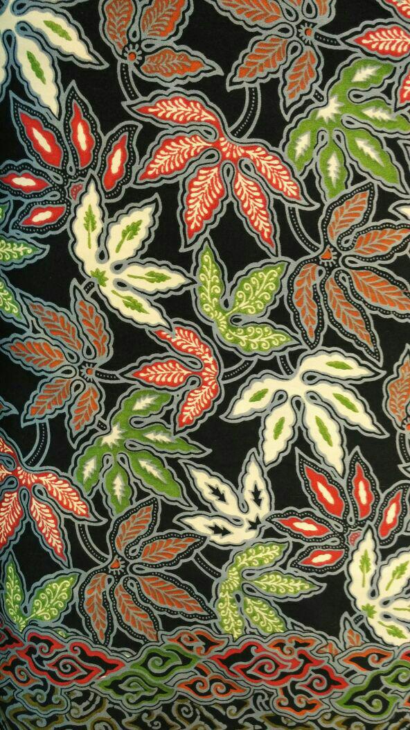 Kain Batik Printing Jogja Motif Daun Rasta Per 0,5 meter