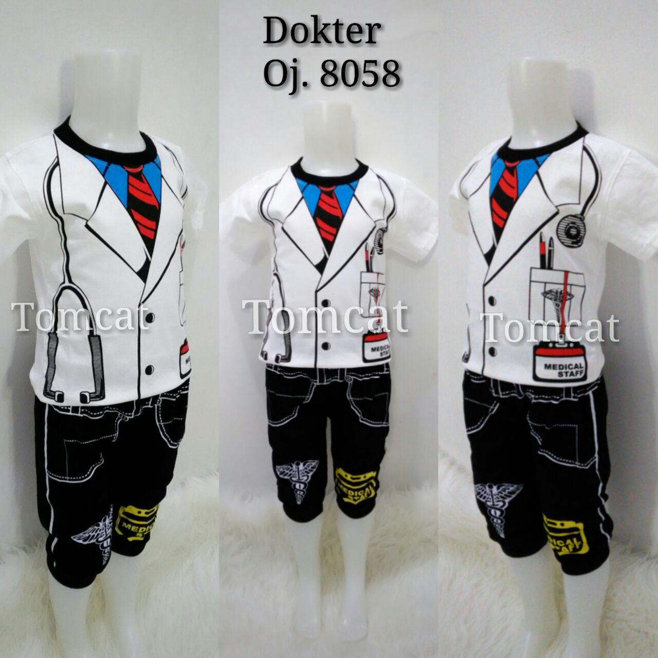 Baju Profesi Anak Dokter Setelan Kaos Joger