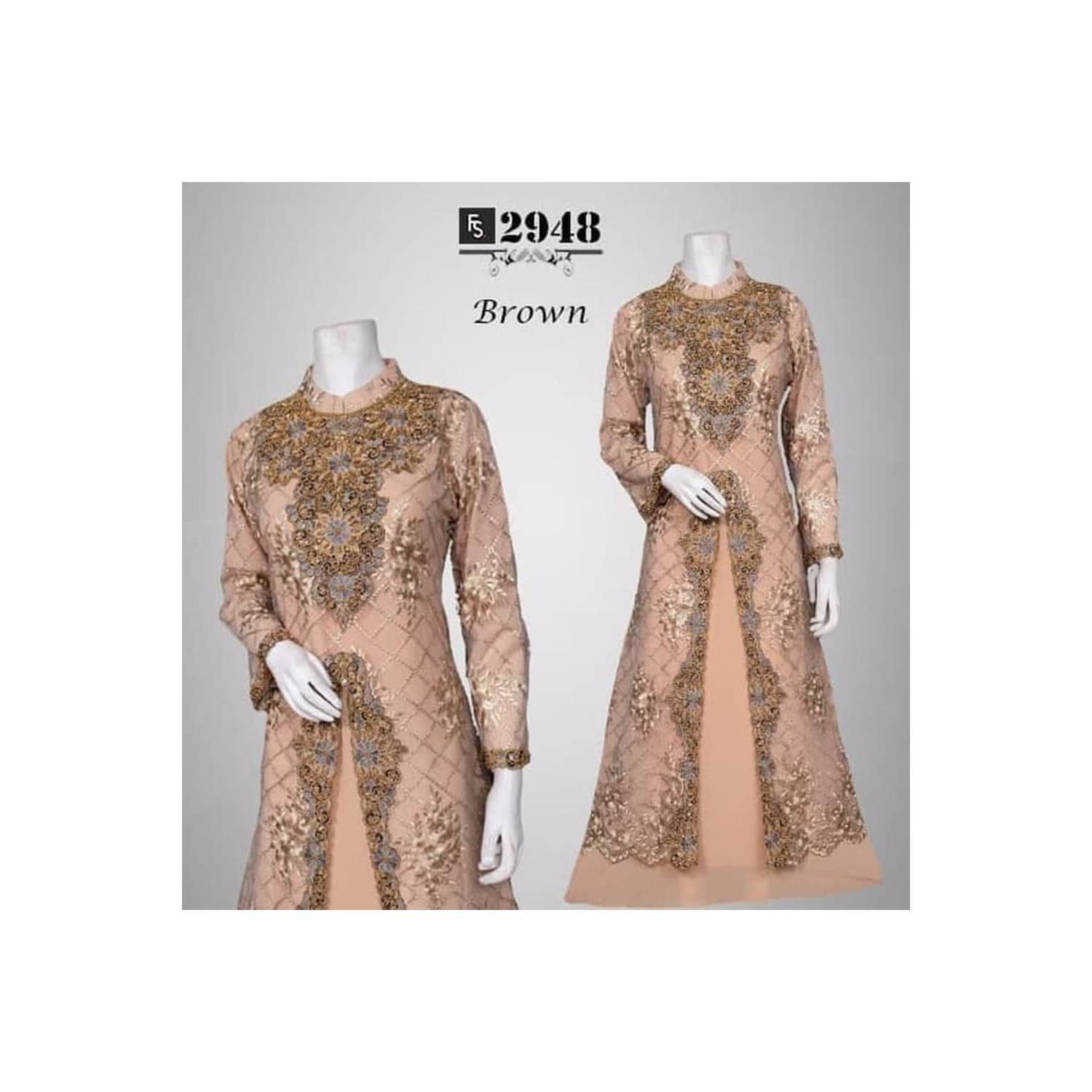 MURAH GAMIS PESTA BAJU GAMIS LEBARAN MEWAH Baju Pesta Brokat Yulia FS