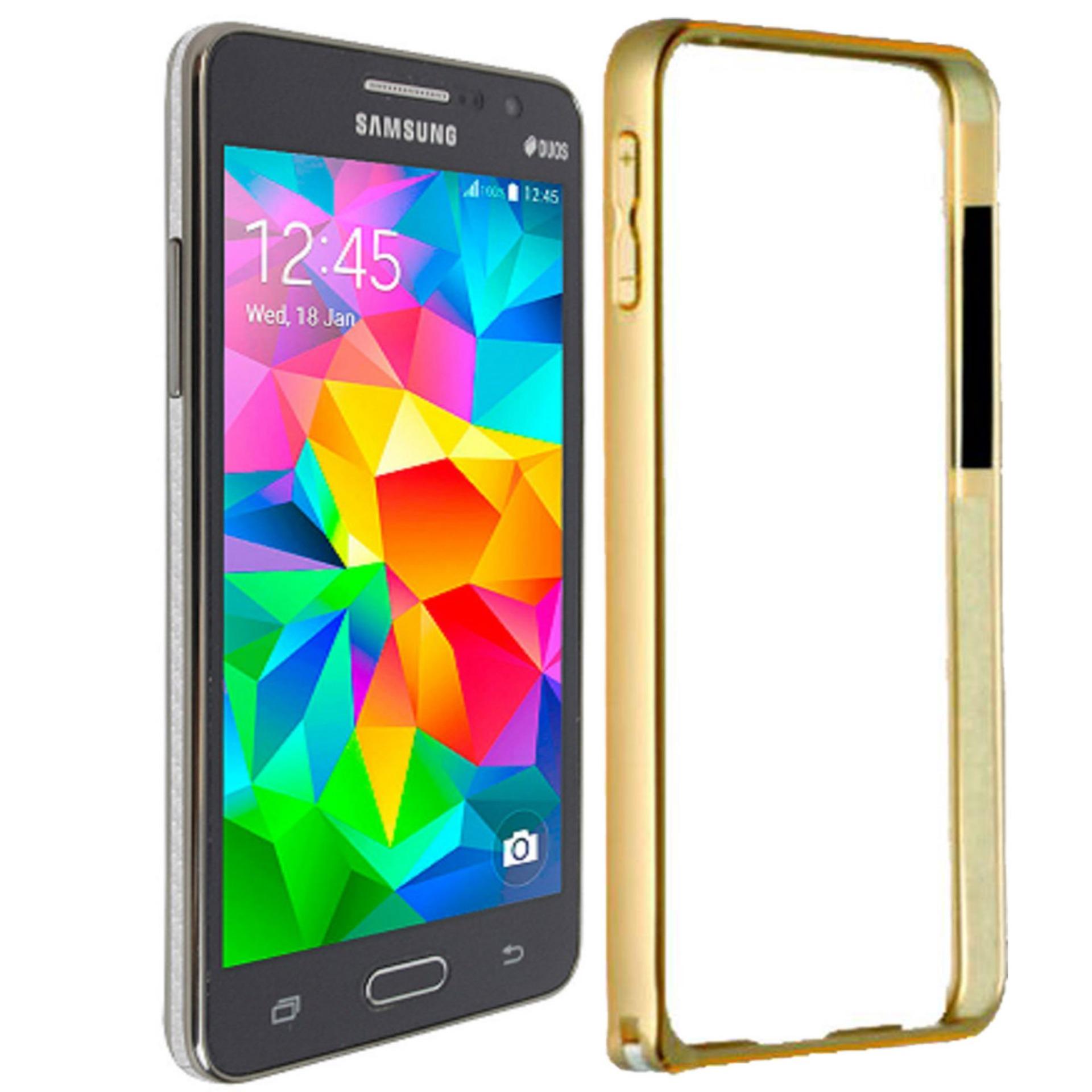 Aluminium Bumper Stainless Metal Bezel List for Samsung Galaxy J2 (2015) / J200 / 4G LTE Duos - Gold